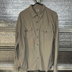 J. Crew Men's Casual Button Down Shirt - Gray